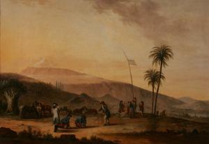 Measures Mount Teide. Canary Island in history. Jean Charles de Borda. 1776