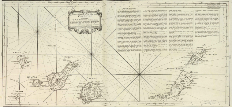 Carta reducida de las islas de Canaria