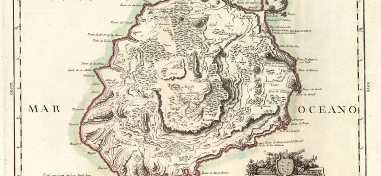 Mapa de la Isla de la Gran Canaria