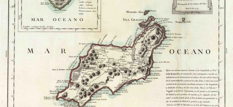 Mapa de la Isla de Lanzarote