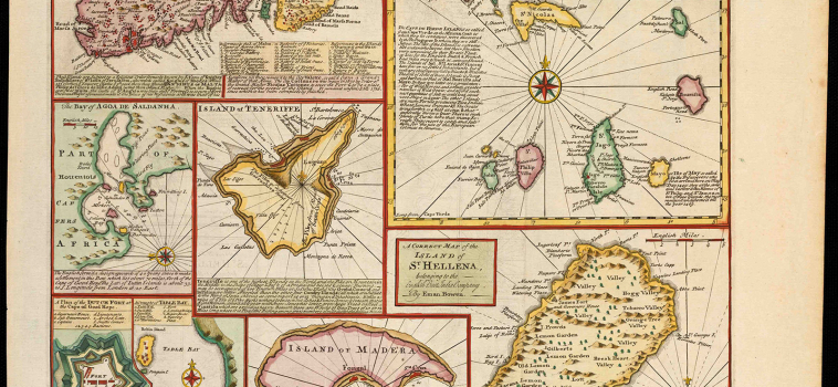 Particular draughts of some of the chief African Islands in the Mediterranean : as also in the Atlantic and Ethiopic Oceans