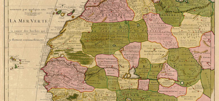 Carte de la Barbarie de la Nigritie et de la Guinée