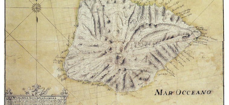 Mapa de la Ysla de La Gomera