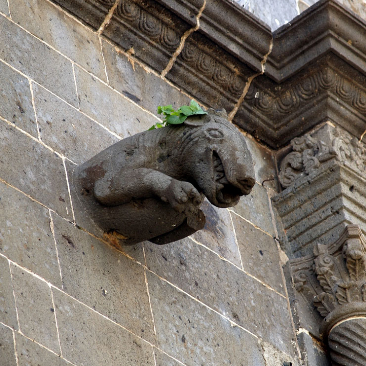 Gárgola en la Iglesia del Cristo de Tacoronte (Foto de Francisco Aznar)